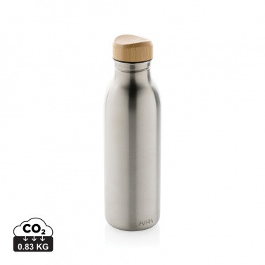 Logotrade promotional product picture of: Avira Alcor RCS Re-steel single wall water bottle 600 ML