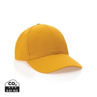 Logo trade promotional gifts picture of: Impact 6 panel 280gr Recycled cotton cap with AWARE™ tracer