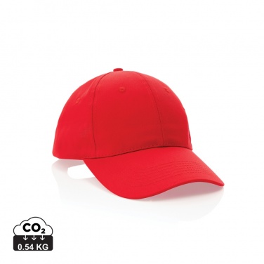 Logo trade promotional merchandise photo of: Impact 6 panel 190gr Recycled cotton cap with AWARE™ tracer
