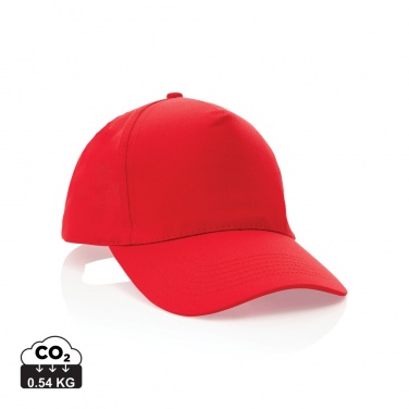 Logo trade promotional items picture of: Impact 5 panel 190gr Recycled cotton cap with AWARE™ tracer