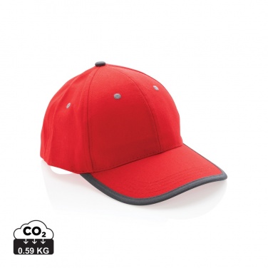 Logotrade business gifts photo of: Impact AWARE™ Brushed rcotton 6 panel contrast cap 280gr