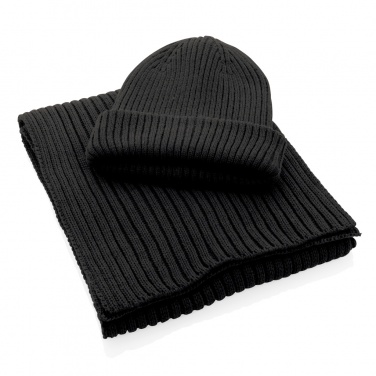 Logotrade promotional merchandise image of: Impact AWARE™ Polylana® knitted scarf 180 x 25cm