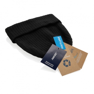Logo trade corporate gift photo of: Pryor AWARE™ Polylana® beanie with cuff