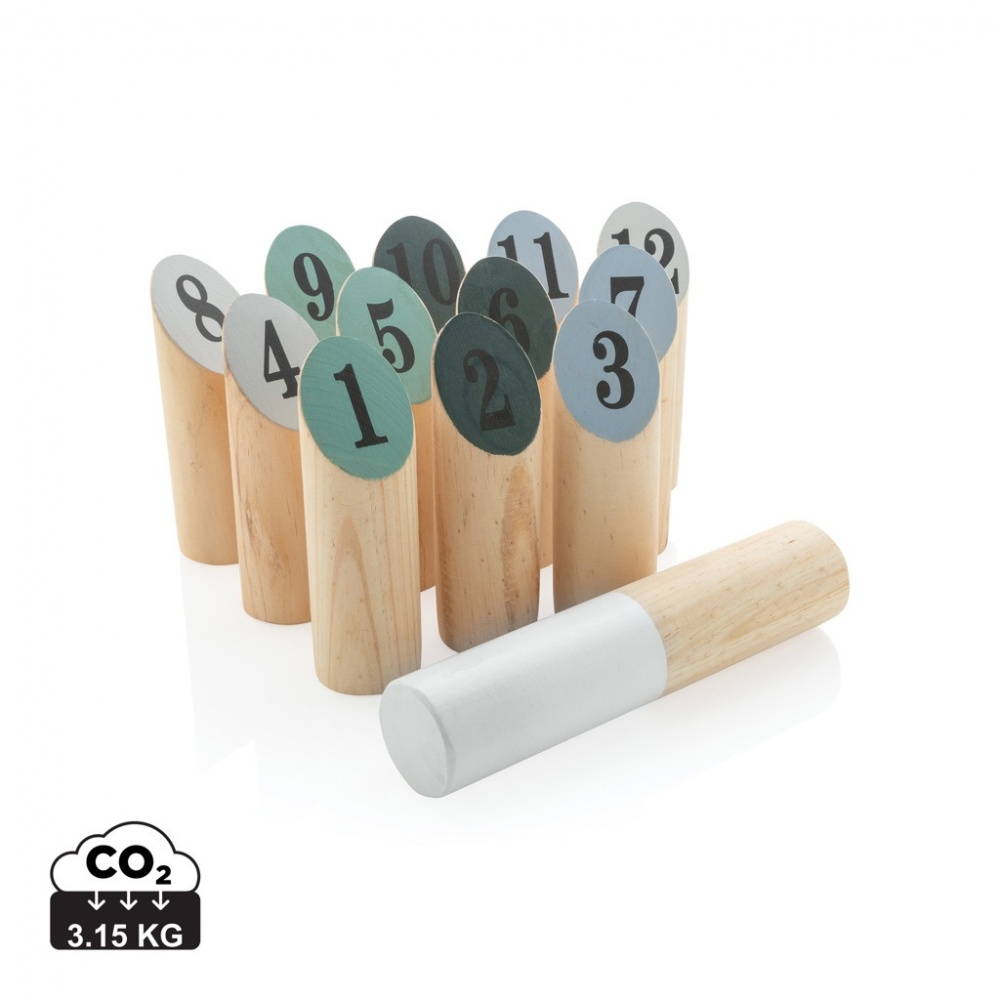 Logo trade promotional merchandise image of: Wooden scatter set
