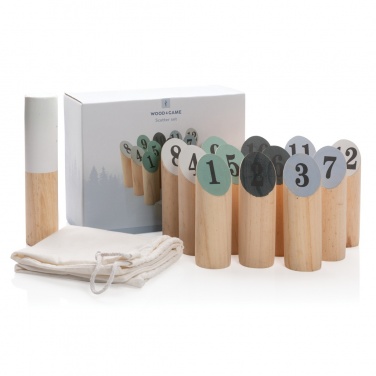 Logo trade promotional giveaways image of: Wooden scatter set