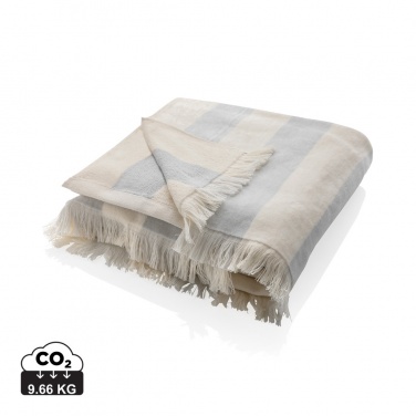 Logo trade business gifts image of: Ukiyo Yukari AWARE™ XL deluxe beach towel 100x180cm