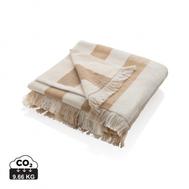Logo trade promotional merchandise image of: Ukiyo Yukari AWARE™ XL deluxe beach towel 100x180cm