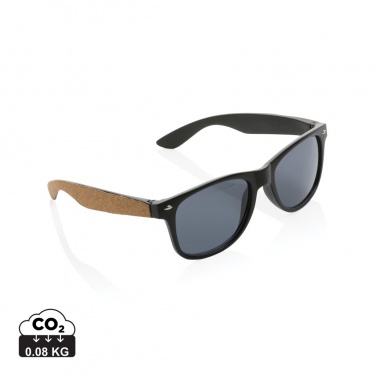 Logotrade promotional giveaway image of: GRS recycled PC plastic sunglasses with cork