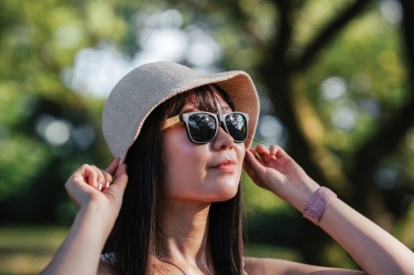 Logo trade promotional products image of: Bamboo and RCS recycled plastic sunglasses