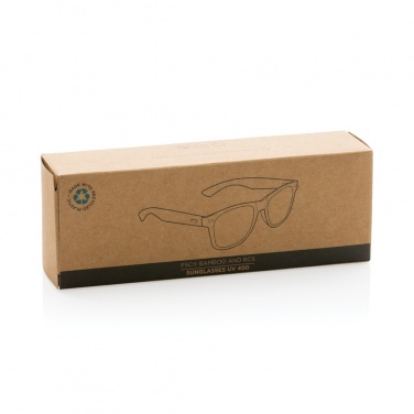 Logotrade advertising products photo of: Bamboo and RCS recycled plastic sunglasses