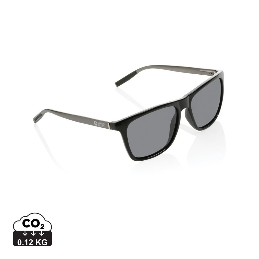 Logo trade business gift photo of: Swiss Peak RCS rplastic polarised sunglasses