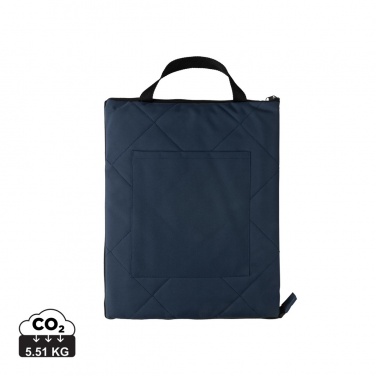 Logo trade promotional gift photo of: Impact Aware™ RPET foldable quilted picnic blanket