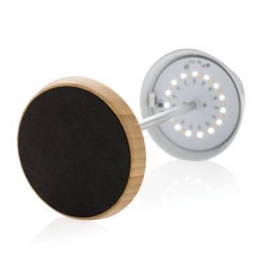 Logo trade corporate gifts image of: Pure Glow RCS usb-rechargeable recycled plastic table lamp