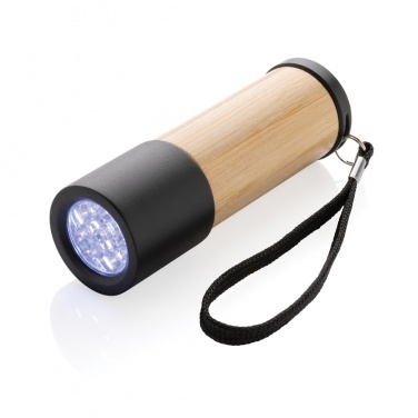 Logo trade promotional items picture of: Bamboo and RCS certfied recycled plastic torch