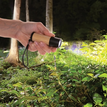 Logo trade promotional products image of: Bamboo and RCS certfied recycled plastic torch