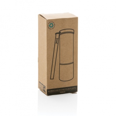 Logotrade promotional giveaway image of: Bamboo and RCS certfied recycled plastic torch