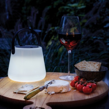Logo trade promotional gift photo of: SolarGlow RCS recycled ABS USB-rechargeable outdoor light