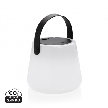 Logotrade promotional giveaway image of: SolarGlow RCS recycled ABS USB-rechargeable outdoor light