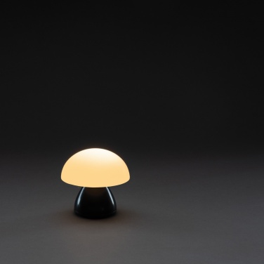 Logo trade corporate gifts image of: Luming RCS recycled plastic USB re-chargeable table lamp
