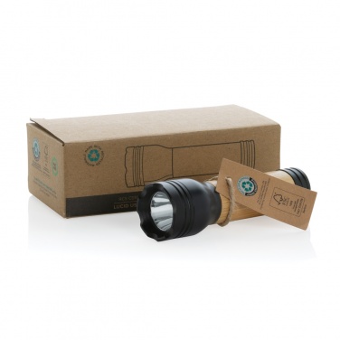 Logotrade promotional giveaway image of: Lucid 1W RCS certified recycled plastic & bamboo torch