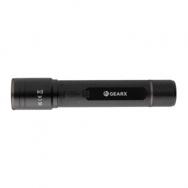 Logotrade promotional gift picture of: Gear X RCS recycled aluminum USB-rechargeable torch