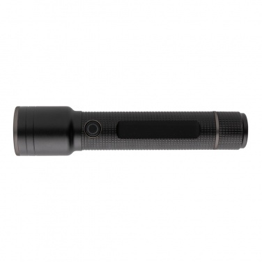Logo trade business gifts image of: Gear X RCS recycled aluminum USB-rechargeable torch large