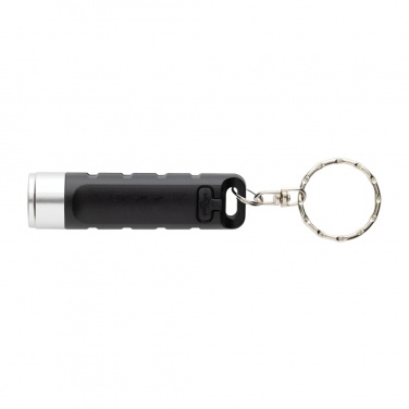 Logotrade promotional products photo of: Globix RCS recycled plastic USB re-chargeable keychain torch