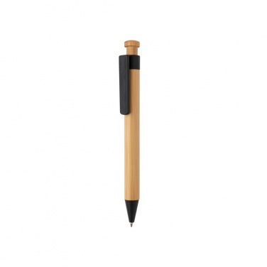 Logotrade promotional products photo of: Bamboo pen with wheatstraw clip