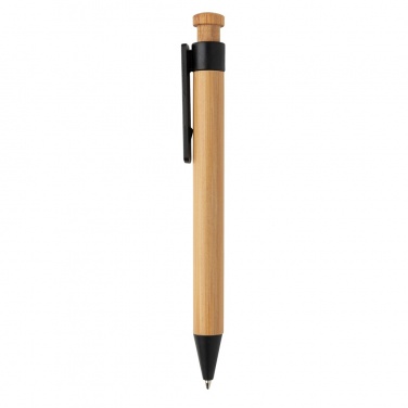 Logotrade advertising product picture of: Bamboo pen with wheatstraw clip