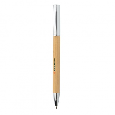 Logo trade promotional gifts picture of: Modern bamboo pen