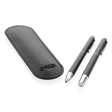 Logotrade promotional gift picture of: Swiss Peak deluxe pen set in PU pouch