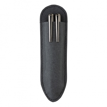 Logotrade advertising products photo of: Recycled leather pen set