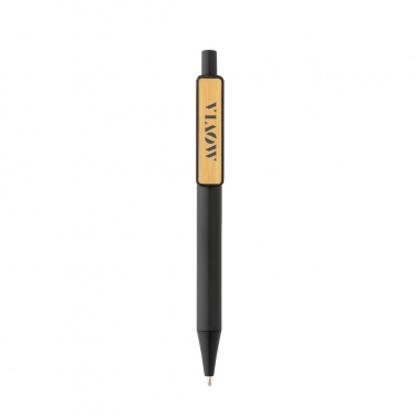 Logo trade promotional item photo of: GRS RABS pen with bamboo clip