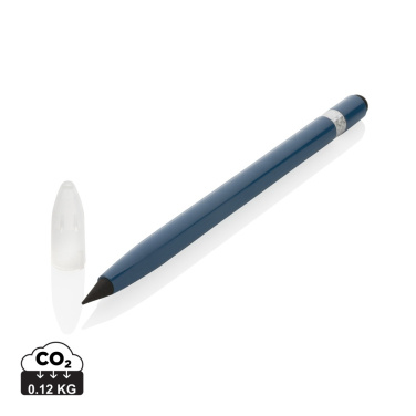Logo trade promotional merchandise image of: Aluminum inkless pen with eraser