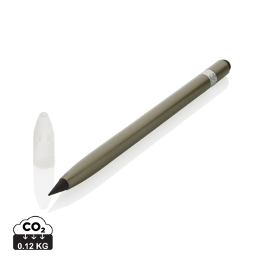 Logo trade promotional giveaway photo of: Aluminum inkless pen with eraser