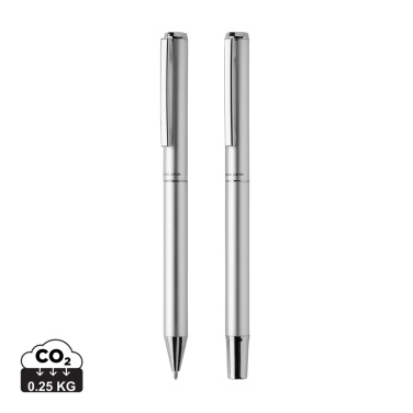 Logotrade promotional product image of: Swiss Peak Cedar RCS certified recycled aluminum pen set