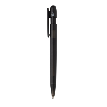 Logotrade promotional items photo of: Devin GRS certified RABS pen transparent