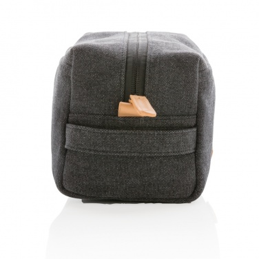 Logo trade promotional merchandise photo of: Canvas toiletry bag PVC free