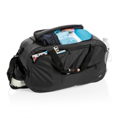 Logotrade promotional product image of: Swiss Peak AWARE™ RPET sports duffel bag