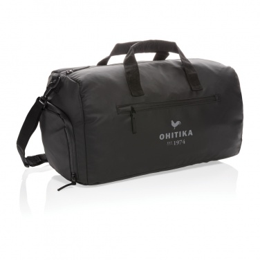 Logo trade advertising products picture of: Fashion black weekend bag PVC free