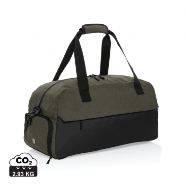 Logo trade promotional giveaways image of: Kazu AWARE™ RPET basic weekend duffel