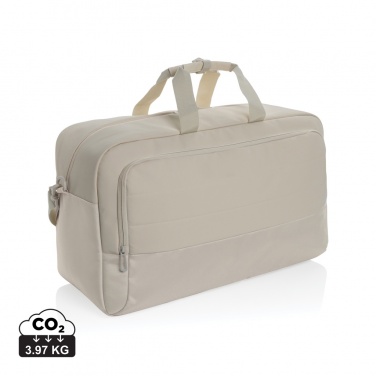 Logo trade promotional giveaways image of: Armond AWARE™ RPET weekend duffel bag