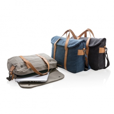 Logo trade promotional gift photo of: Canvas laptop bag PVC free