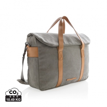 Logo trade promotional gifts picture of: Canvas laptop bag PVC free