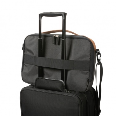 Logo trade advertising product photo of: Impact AWARE™ 300D two tone deluxe 15.6" laptop bag