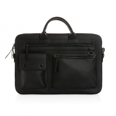 Logo trade promotional items picture of: Swiss Peak GRS recycled PU 14 inch laptop bag