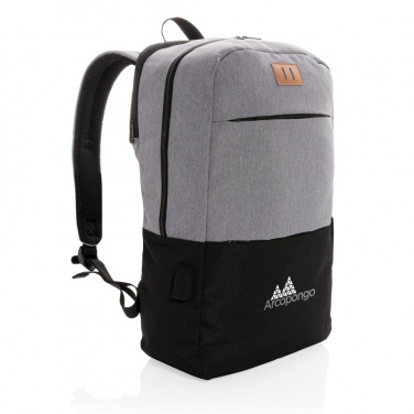 Logotrade promotional merchandise image of: Modern 15.6" USB & RFID laptop backpack PVC free