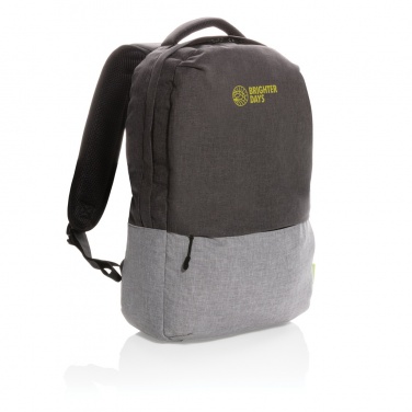 Logotrade advertising product image of: Duo colour RPET 15.6" RFID laptop backpack PVC free
