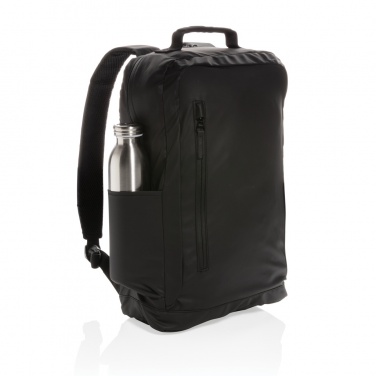 Logotrade promotional giveaway picture of: Fashion black 15.6" laptop backpack PVC free