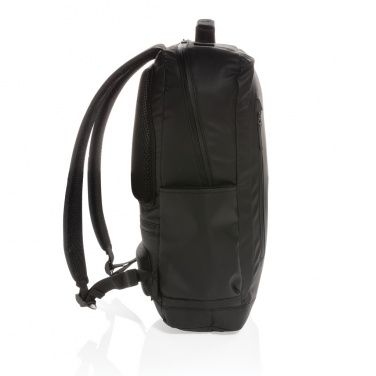 Logotrade promotional merchandise photo of: Fashion black 15.6" laptop backpack PVC free